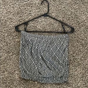 Black and White Tube Top